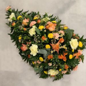 Orange & Yellow Teardrop Spray