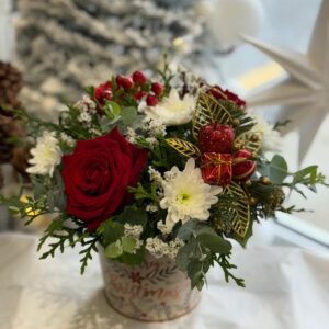 Festive pot arrangement