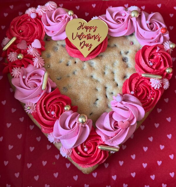 Valentine’s chocolate chip cookie