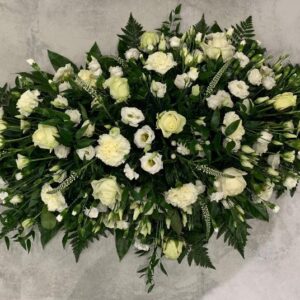 White & Cream Casket Spray