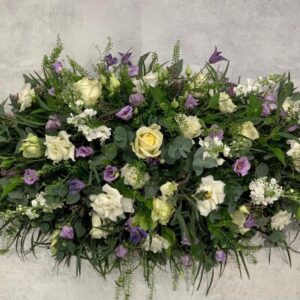 Cream & Lilac Casket Spray