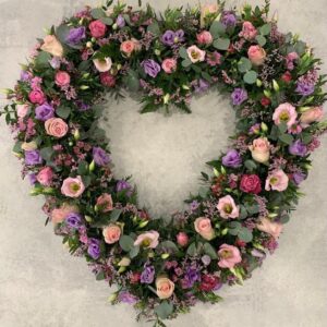 Pink & Purple Heart Open Loose