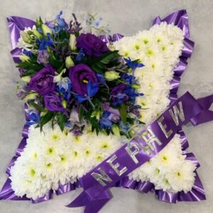 Purple & White Cushion