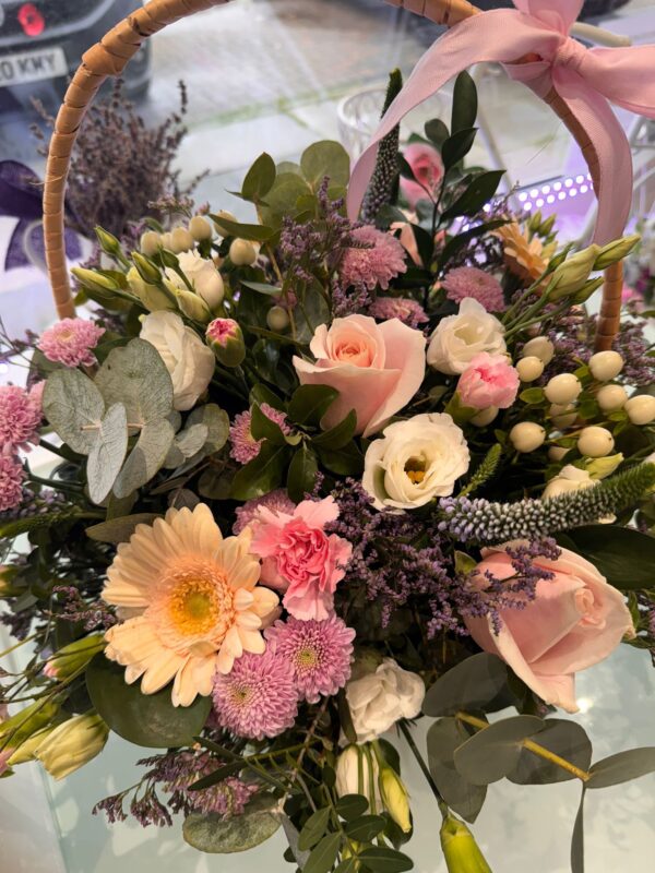 Bubblegum Pop Basket Arrangement