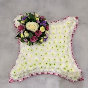 Pink & White Cushion