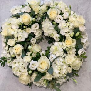 All White Wreath