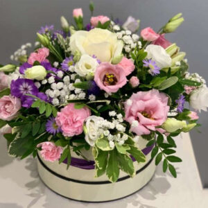 Hat Box of Flowers